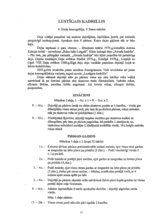 Lustīgais kadrillis : dejas apraksts