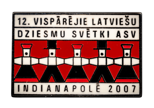 12.Vispārējo latviešu dziesmu svētku ASV nozīmīte (Indianapole, 2007)