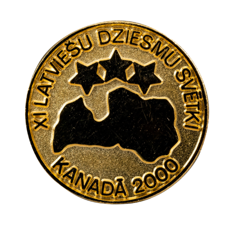 XI latviešu dziesmu svētku nozīmīte (Kanāda, 2000)