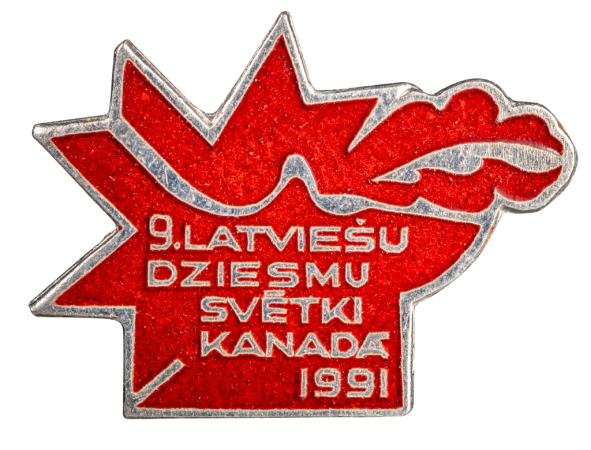 9. latviešu dziesmu svētku Kanādā 1991.gadā nozīmīte