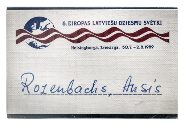 6. Eiropas Latviešu Dziesmu Svētku piespraude
