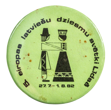 5.Eiropas latviešu dziesmu svētku Līdsā piespraude