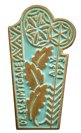 5. Vispārējo latviešu Dziesmu svētku Amerikā piespraude (1973, Klīvlenda)