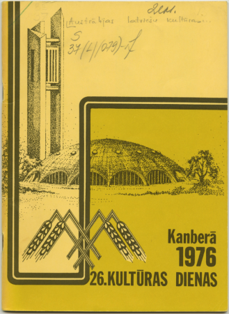 26. kultūras dienas Kanberā, 1976 : [materiāli]