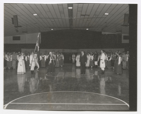 Svinīgā KD karoga nodošanas ceremonija nākamo KD rīkotājiem