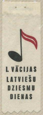 Piespraude - lentīte. I Vācijas Latviešu Dziesmu dienas. Štutgarte, 1976. gada 24. - 26. septembris