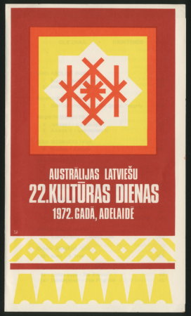 Austrālijas Latviešu 22. Kultūras dienas 1972. gadā Adelaidē. [1972.g. 26. - 31.decembris.] : Katalogs. Gleznas - Paintings