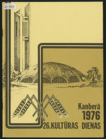 Katalogs. 26. Kultūras dienas Kanberā : 1976 : [gleznas un skulptūras...]